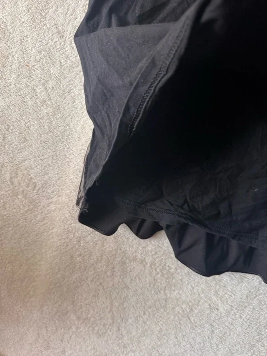 McQ Alexander McQueen Sheer Bow Mesh Overlay Ruffle Mixed Media Goth Shirt Top M - Picture 11 of 16